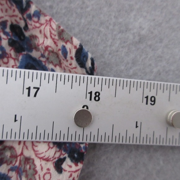 Chaps Dress XL Midi Beachy Vacation Boho‎ Comfort Flowy Smocked Adjustable Strap - Picture 5 of 12